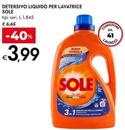 Bennet Detersivo liquido per lavatrice SOLE offerta