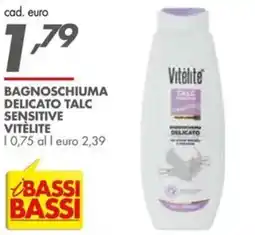 Italmark Bagnoschiuma delicato talc sensitive VITÈLITE offerta