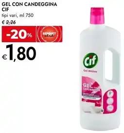 Bennet Gel con candeggina CIF offerta