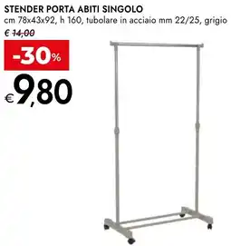 Bennet Stender porta abiti singolo offerta
