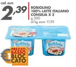 Italmark Robiolino 100% latte italiano CONSILIA x2 offerta