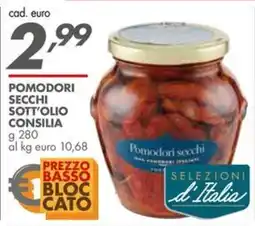 Italmark Pomodori secchi sott'olio CONSILIA offerta