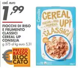 Italmark Fiocchi di riso e frumento classici cereal up CONSILIA offerta