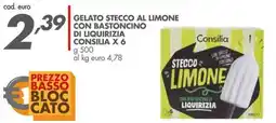 Italmark Gelato stecco al limone con bastoncino di liquirizia CONSILIA x 6 offerta