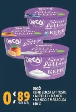 Deco Supermercati Decò kefir senza lattosio offerta
