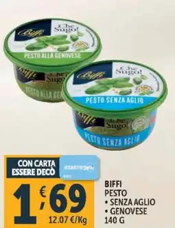 Deco Supermercati Biffi pesto senza aglio genovese offerta