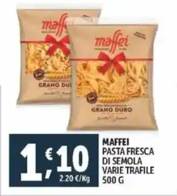 Deco Supermercati Maffei pasta fresca di semola varie trafile offerta