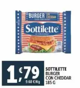 Deco Supermercati Sottilette burger con cheddar offerta