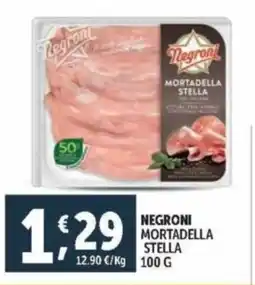 Deco Supermercati Negroni mortadella stella offerta