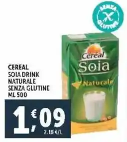 Deco Supermercati Cereal soia drink naturale senza glutine offerta