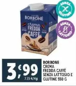 Deco Supermercati Borbone crema fredda caffè senza lattosio e glutine offerta