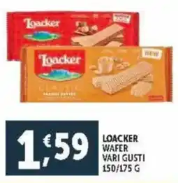 Deco Supermercati Loacker wafer vari gusti offerta