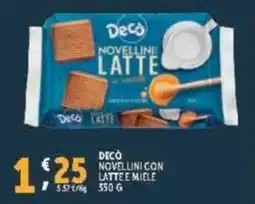 Deco Supermercati Decò novellini con latte e miele offerta