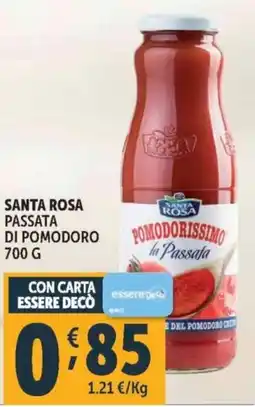 Deco Supermercati Santa rosa passata di pomodoro offerta