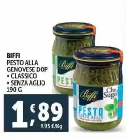 Deco Supermercati Biffi pesto alla genovese DOP offerta