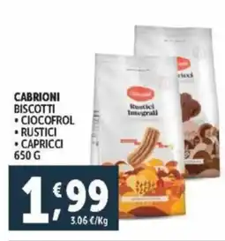 Deco Supermercati Cabrioni biscotti offerta
