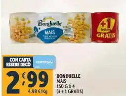 Deco Supermercati Bonduelle mais offerta