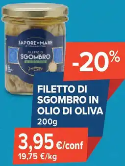 Sapore di Mare Filetto di sgombro in olio di oliva offerta