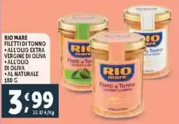 Deco Supermercati Rio mare filetti di tonno offerta