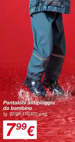 KiK Pantaloni antipioggia da bambino offerta