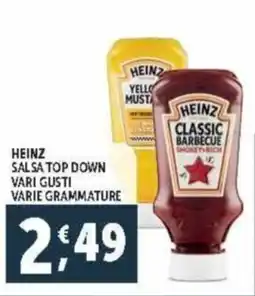Deco Supermercati Heinz salsa top down vari gusti varie grammature offerta