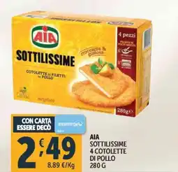 Deco Supermercati Aia 4 cotolette di pollo offerta