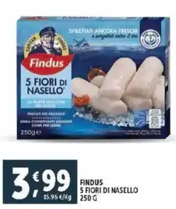 Deco Supermercati Findus 5 fiori di nasello offerta