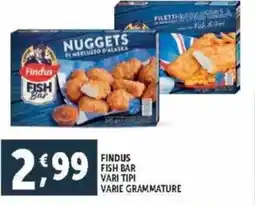 Deco Supermercati Findus fish bar vari tipi varie grammature offerta