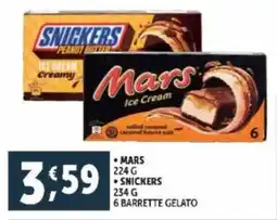 Deco Supermercati MARS- SNICKERS barrete gelato offerta