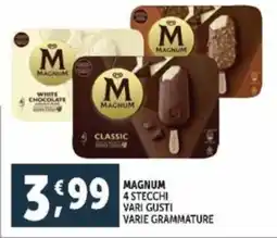 Deco Supermercati Magnum 4 stecchi vari gusti varie grammature offerta