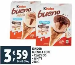 Deco Supermercati Kinder bueno 4 coni offerta