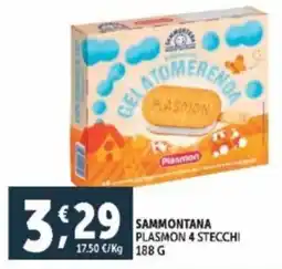 Deco Supermercati Sammontana plasmon 4 stecchi offerta