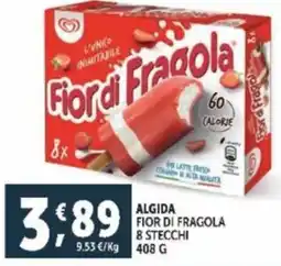 Deco Supermercati Algida fior di fragola 8 stecchi offerta