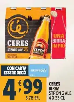 Deco Supermercati Ceres birra strong ale offerta