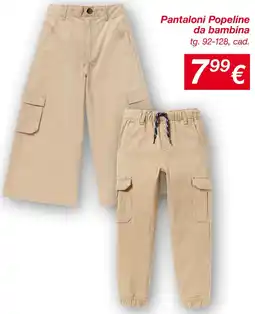 KiK Pantaloni Popeline da bambina offerta