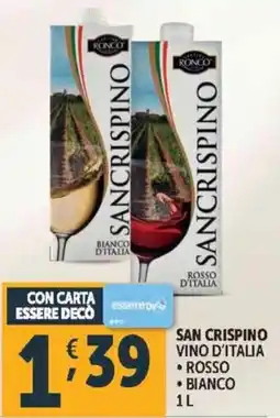 Deco Supermercati San crispino vino d'italia offerta
