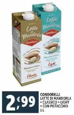 Deco Supermercati Condorelli latte di mandorla offerta