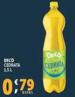 Deco Supermercati Decò cedrata offerta