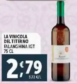 Deco Supermercati La vinicola del titerno falang hina IGT offerta