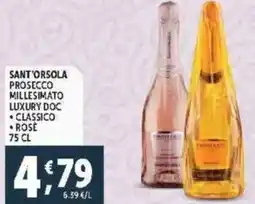 Deco Supermercati Sant'orsola prosecco millesimato luxury DOC offerta