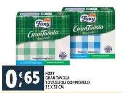 Deco Supermercati Foxy gran tavola tovaglioli doppiovelo 33 x 33 cm offerta