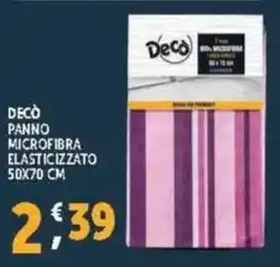 Deco Supermercati Decò panno microfibra elasticizzato 50x70 cm offerta