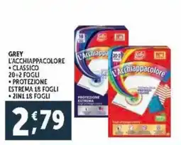 Deco Supermercati Grey l'acchiappacolore classico- protezione estrema 18 fogli offerta
