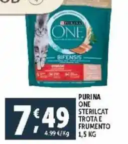 Deco Supermercati Purina one sterilcat trotae frumento offerta