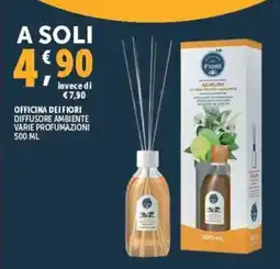 Deco Supermercati Officina dei fiori diffusore ambiente varie profumazioni offerta