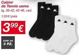 KiK Kappa Calzini da Tennis uomo offerta