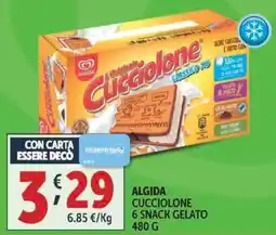Deco Supermercati Algida cucciolone 6 snack gelato offerta