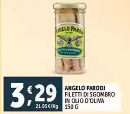 Deco Supermercati Angelo parodi filetti di sgombro in olio d'oliva offerta