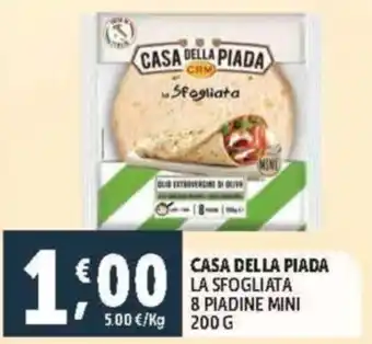 Deco Supermercati Casa della piada la sfogliata 8 piadine mini offerta