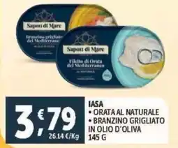 Deco Supermercati Iasa-orata al naturale-branzino grigliato in olio d'oliva offerta